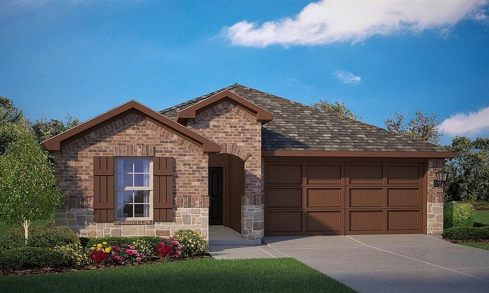 Front Elevation-D.R. Horton''s Easton floor plan elevation-B-All Home and community information, including pricing, included features, terms, availability and amenities, are subject to change at any time without notice or obligation. All Drawings, pictures, photographs, video, square footages, floor plans, elevations, features, colors and sizes are approximate for illustration purposes only and will vary from the homes as built.