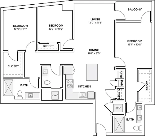 Floor plan C01