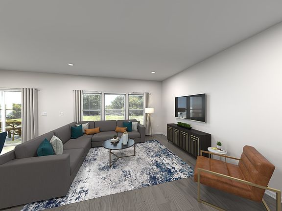 Virtually Staged Living Room