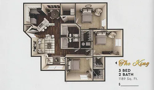 Floor plan Three Bedroom