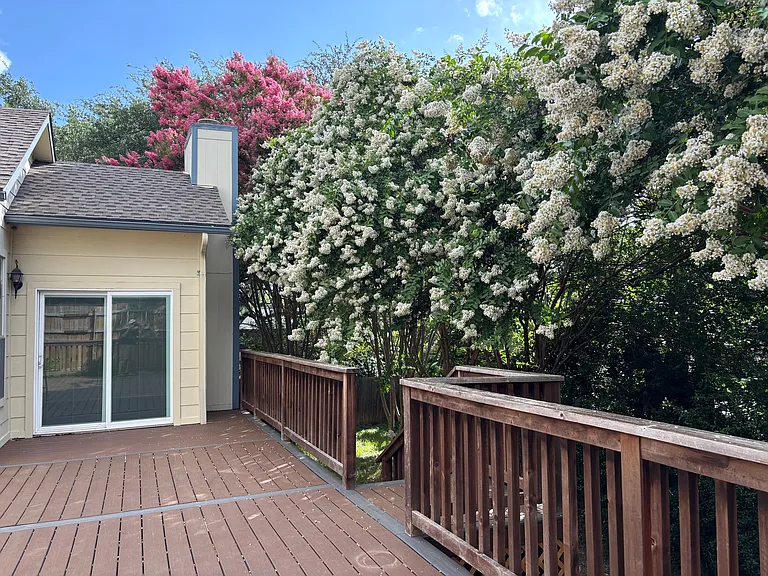 Window of the master bedroom from deck