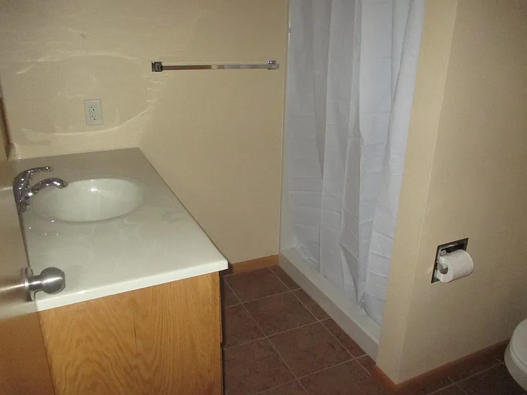 Basement shower