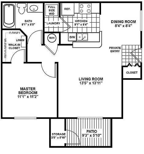 Floor plan Elm 1 - Signature