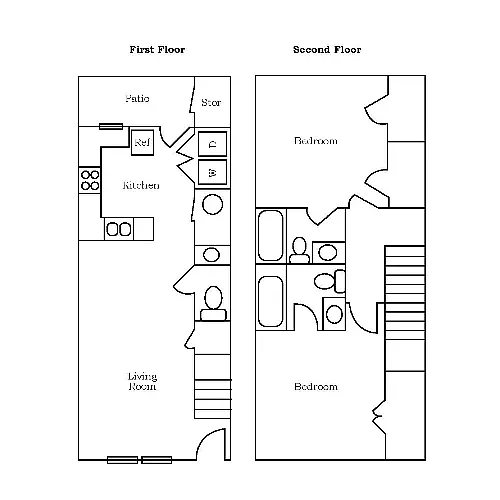 Floor plan 2 Bedroom
