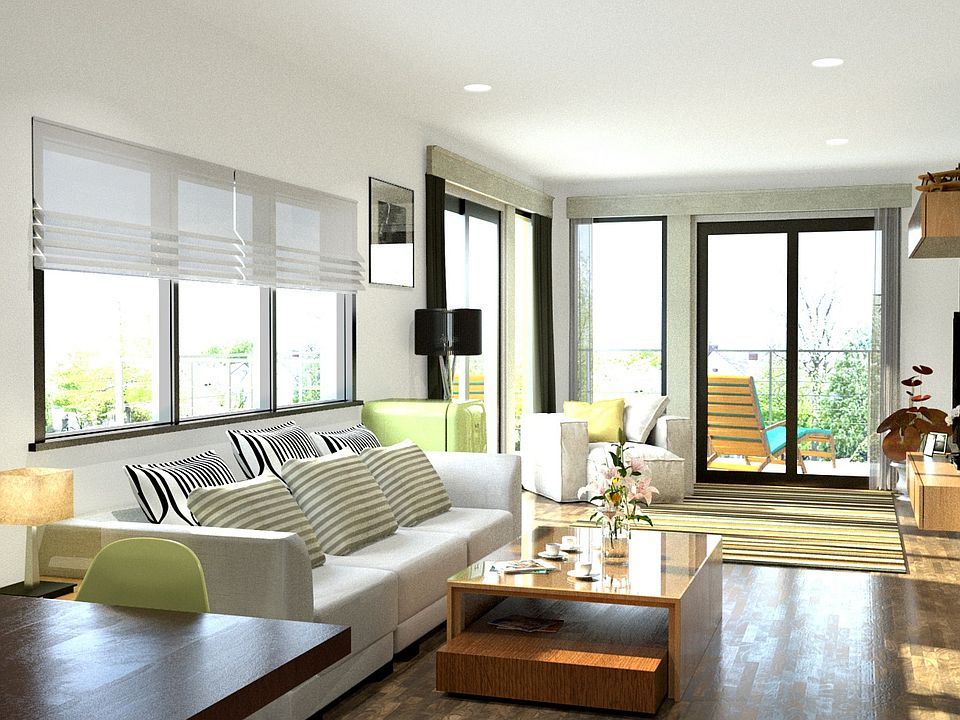 Rendering of living area