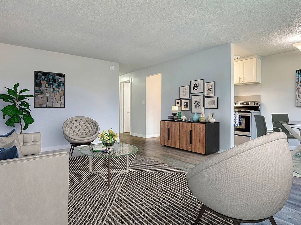 living room & DINING area