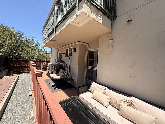 Back Deck & Gravel Backyard