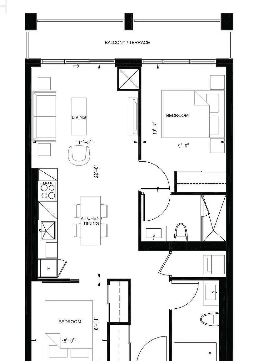 2 bed, $2,600 — Photo 4