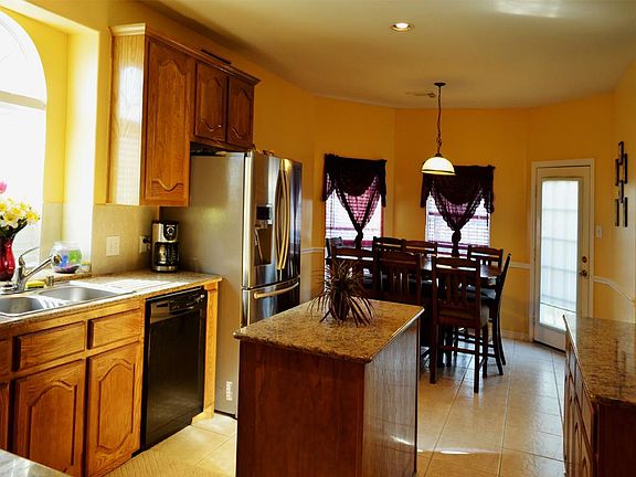 The center island in this kitchen is a great quality to this home.