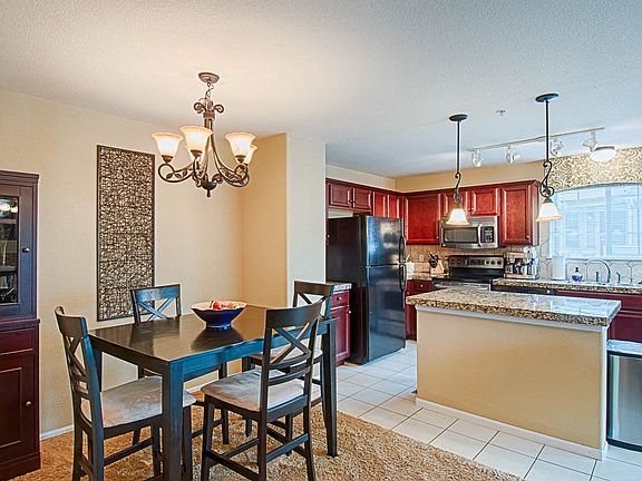 Dining area and open kitchen