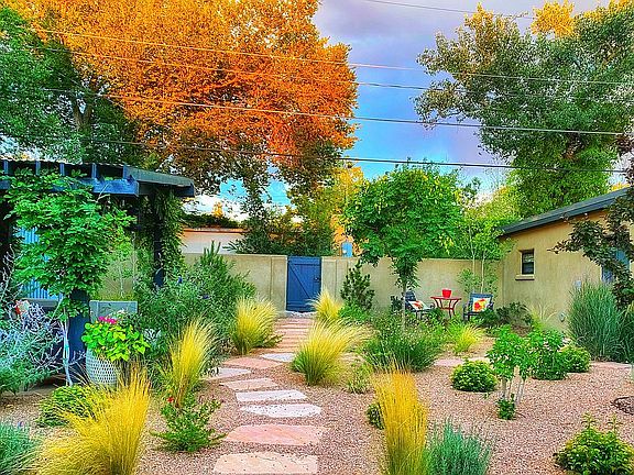 Landscaped backyard 