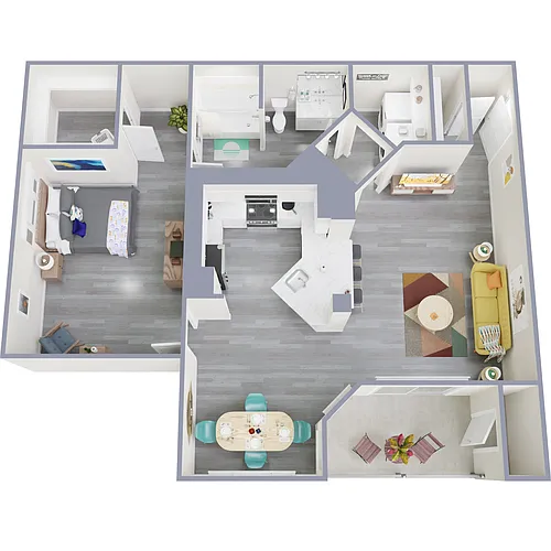 Floor plan A3 | 1 Bed | 1 Bath | Classic