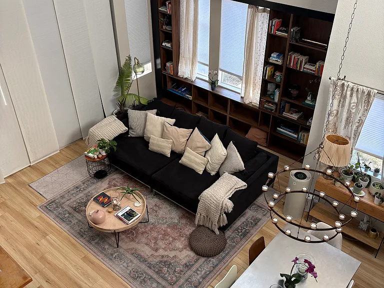 Living.dining area from above
