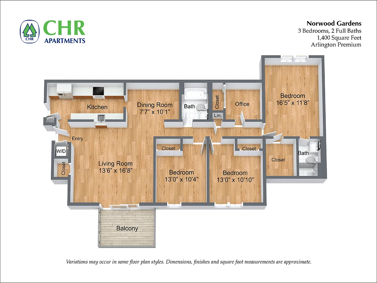 Floor plan 3 Bed/2 Bath