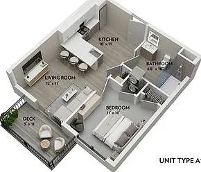 A1 - 507 Sq. Ft. A1 - 507 Sq. Ft.