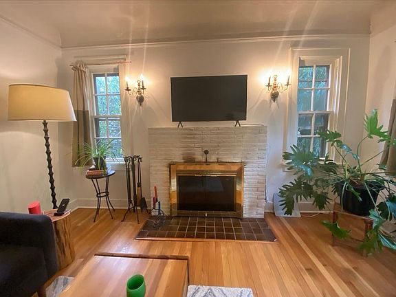 family room looking at fireplace