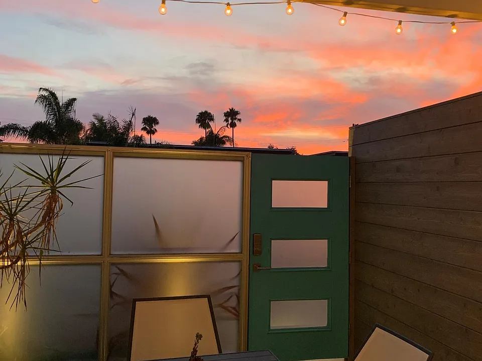 Private front patio