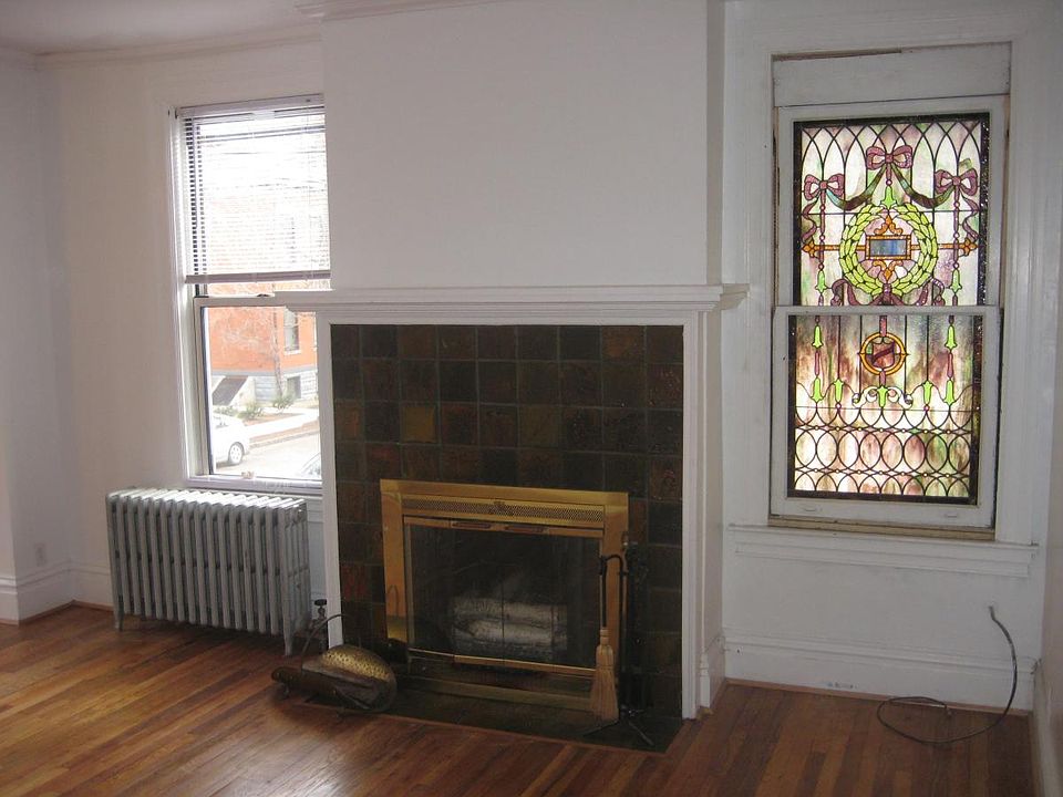 log-burning fireplace