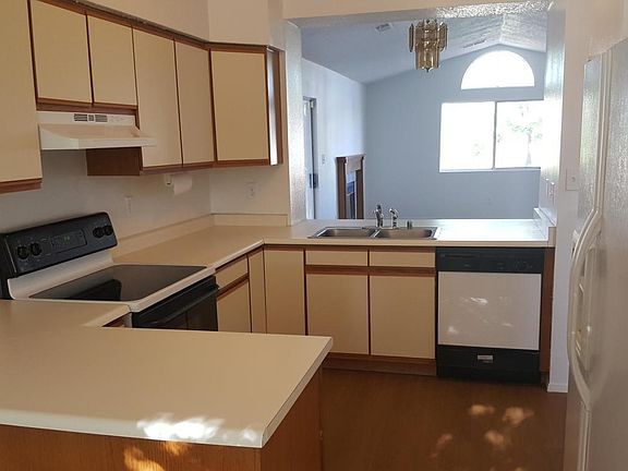 kitchen view of living area