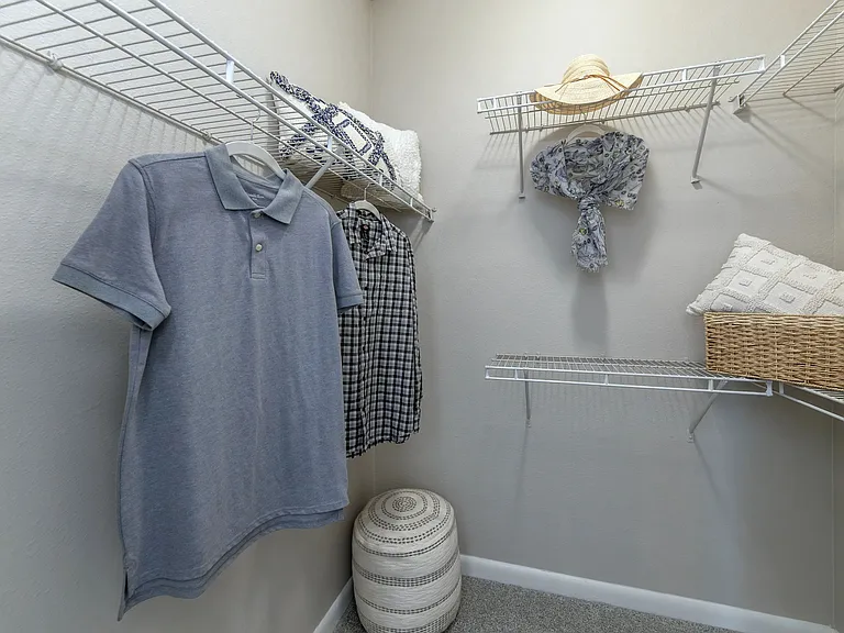Whether you need extra space for seasonal clothing or everyday essentials, this walk-in closet delivers practical storage with a clean, modern layout.