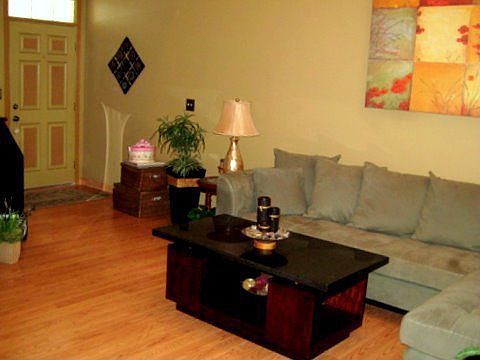 Custom painted earth tones for warm inviting feeling