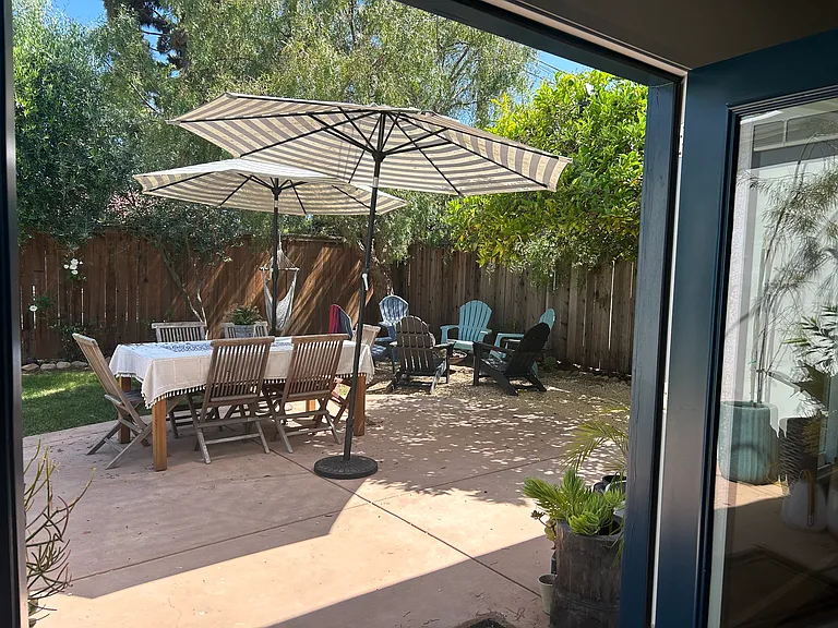 Backyard patio