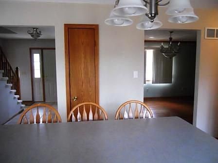 view from kitchen island