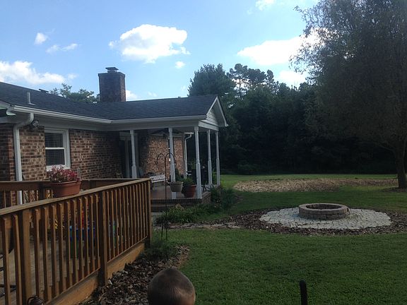 Porch and fire pit 