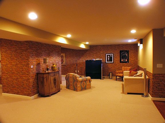 Enormous full finished basement w/bar area, playroom,rec area 
