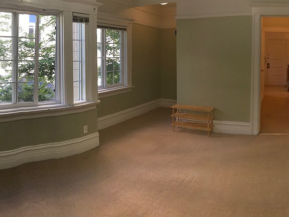 Living/Bed room, shows Hallway to kitchen and Bathroom