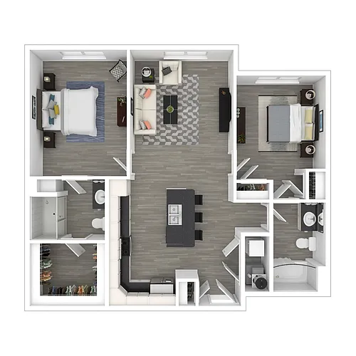 Floor plan 2 Bedroom (Income Guidelines)