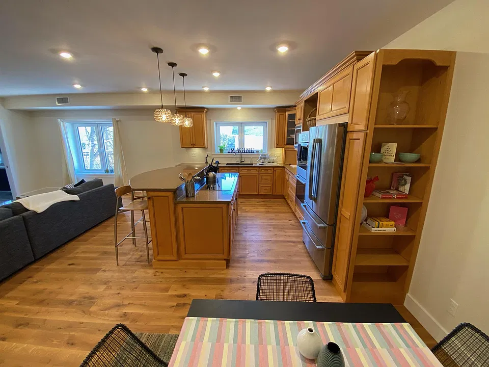 View from dining area