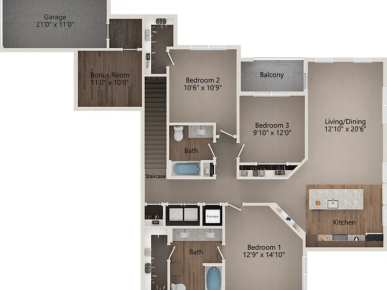 C2-G floor plan The Landing at Tiffany Springs