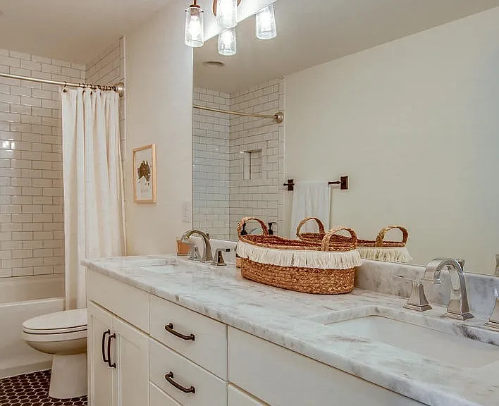 Upstairs Bathroom - Dual Sinks