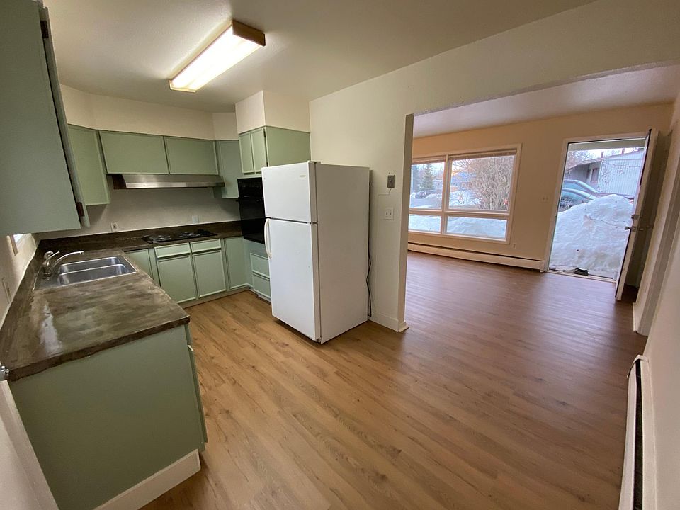 kitchen and living room