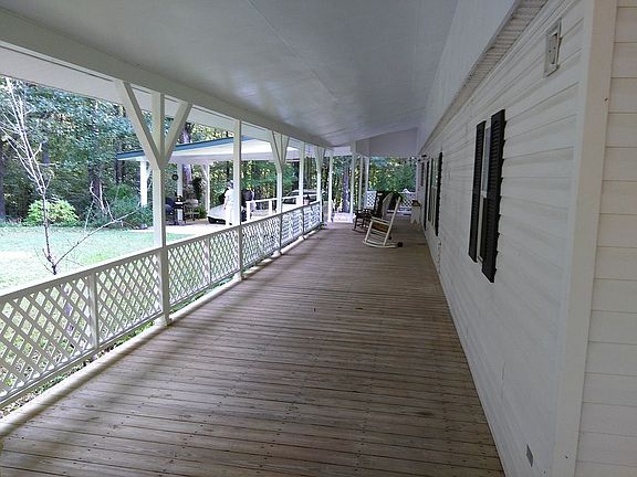 Back porch, 2 car carport. 