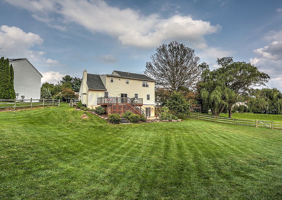 Large backyard.