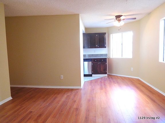 view into dining /kitchen area