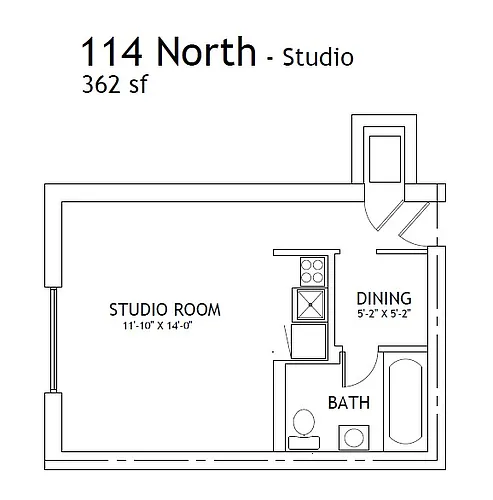 Floor plan Studio