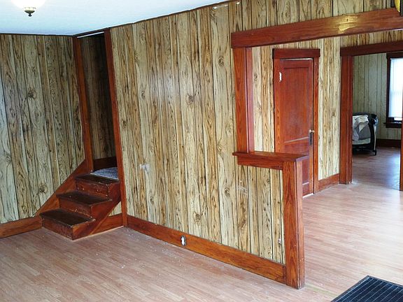 Living and dining room. First bedroom on the main floor.