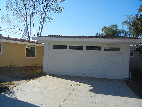 Two car garage with RV parking
