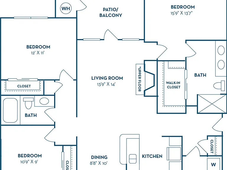 3 Bedroom | 2 Bath | 1301 SF | Garage Available 3 Bedroom | 2 Bath | 1301 SF | Garage Available