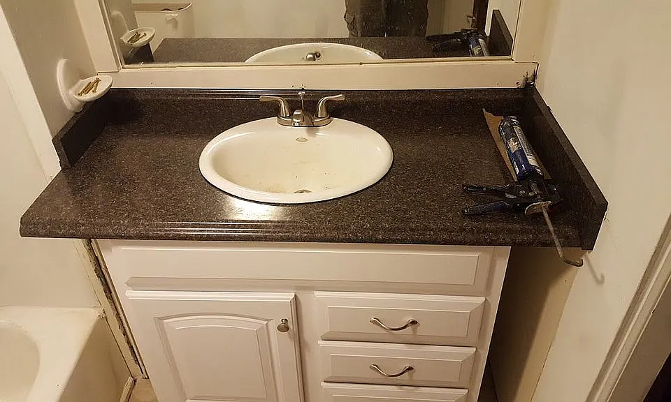 Brick main bath