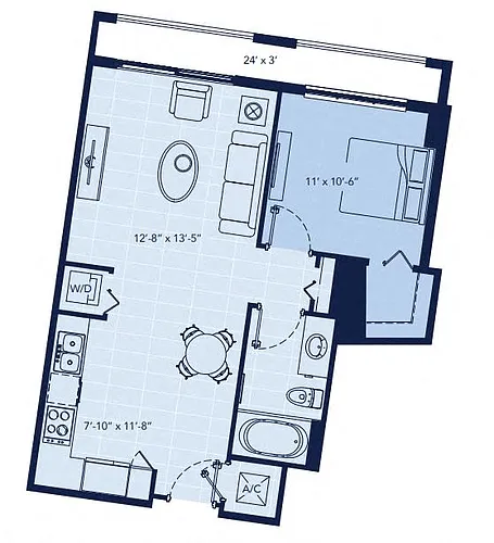 Floor plan Aqua Vista - North Tower