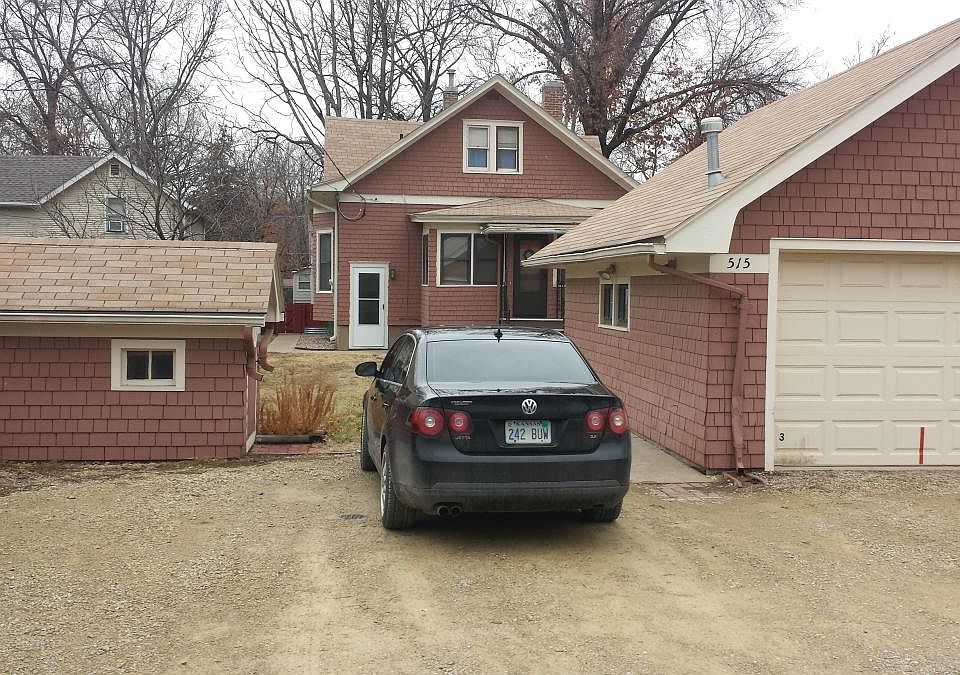 Rear of home showing parking area