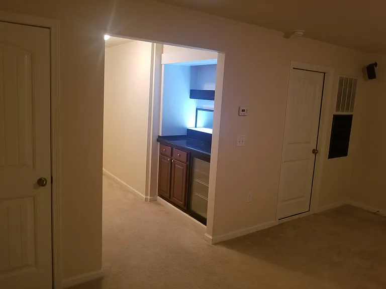 Basement bar area