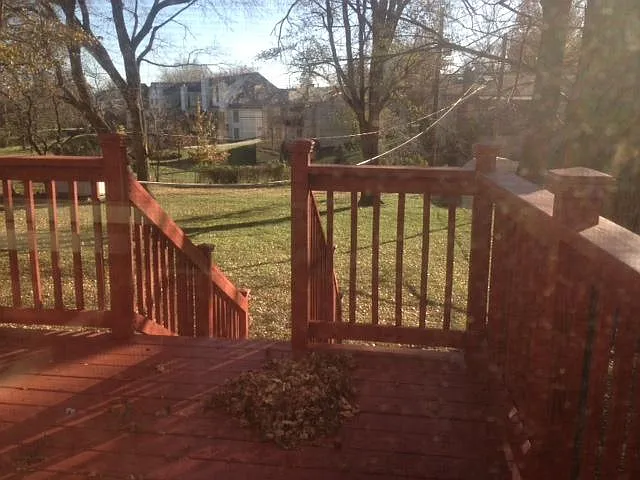 Nice quiet family friendly in backyard with a south facing sunshine deck. Great for relaxing, reading, socializing area with family and friends.