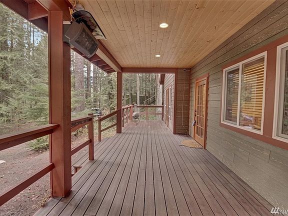 Expand your enjoyment of the outdoors and stay cozy warm under the extended covered patio with heat. 