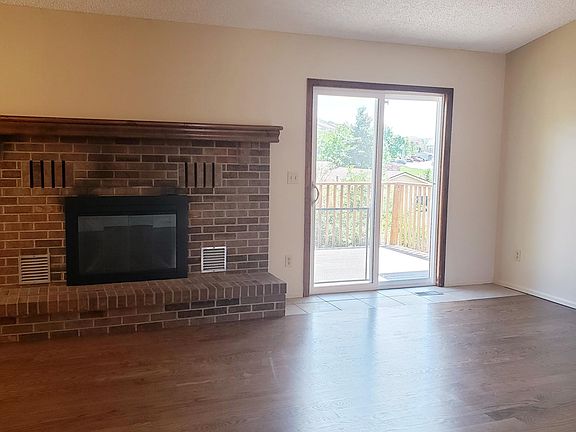 Wood Burning Brick Fireplace