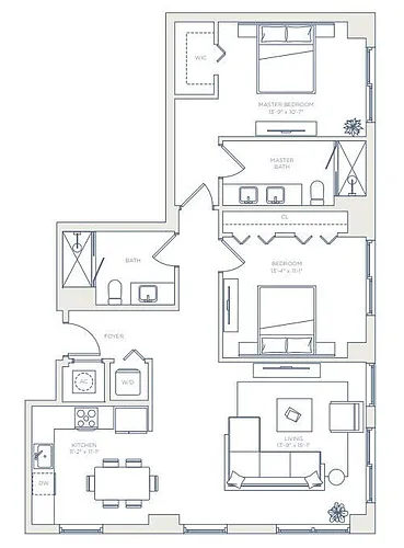 Floor plan West - B6